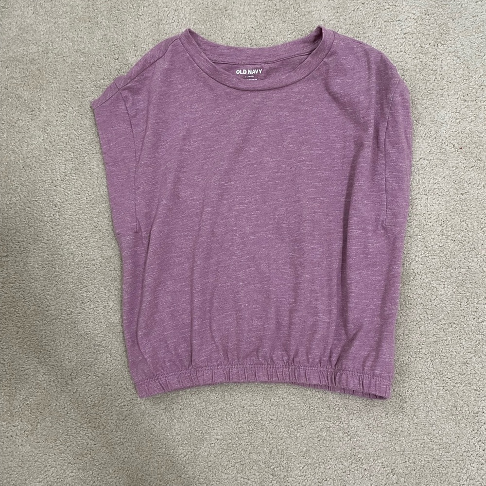 Girls old Navy cropped boxy t-shirt